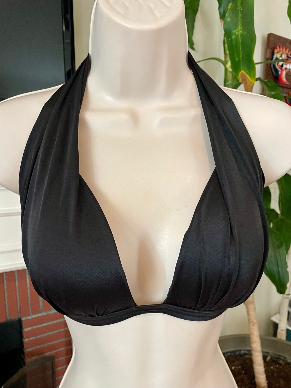 Venus Black DD Padded Halter Swimsuit Top